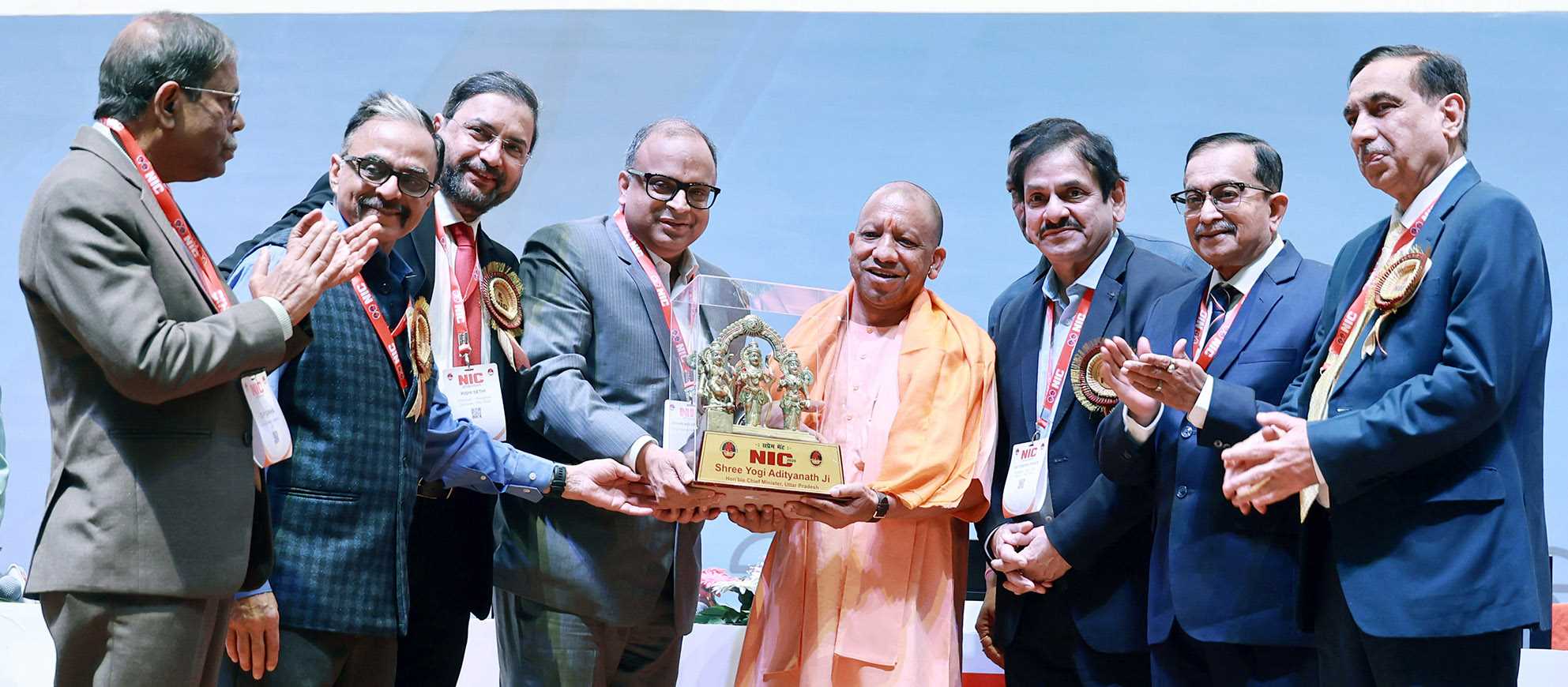 Honorable Chief Minister Yogi Adityanath Ji at the inaugural ceremony of the National Interventional Council 2026 organized by the Cardiology Society of India at Atal Bihari Vajpayee Medical University, Chak Ganjariya Road, Golf City, (CG) Sultanpur Road, Lucknow on April 10, 2026.